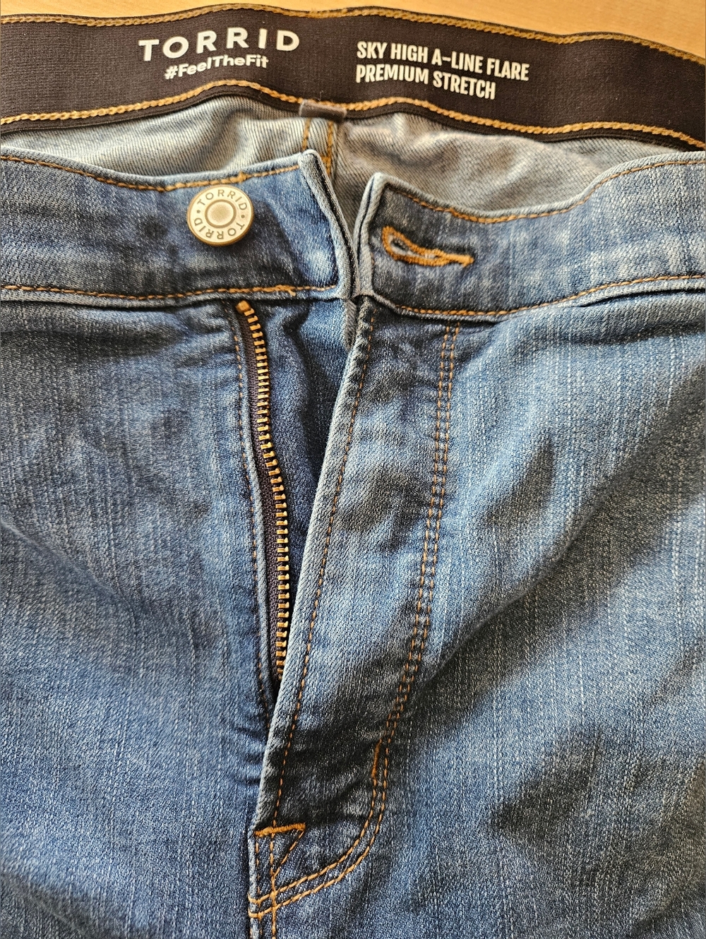 torrid Sky High A-Line Flare Jeans - Blue